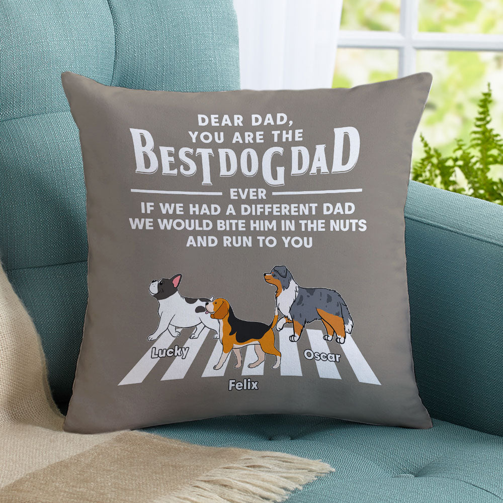 Dogs Run To You - Personalized Custom Throw Pillow - 12' x 12' and 18' x 18' Sizes