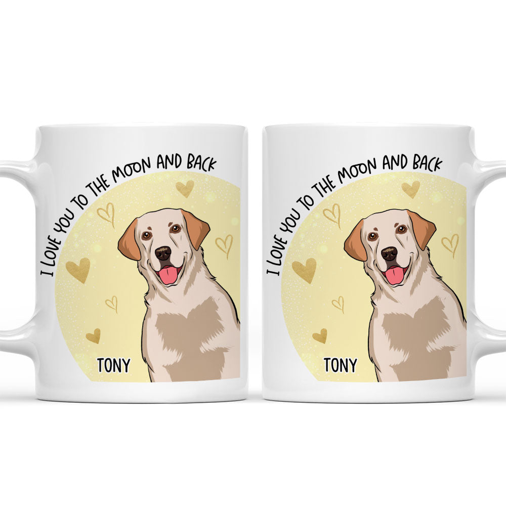To The Moon - 11oz Personalized Custom Coffee Mug for Pet Lovers