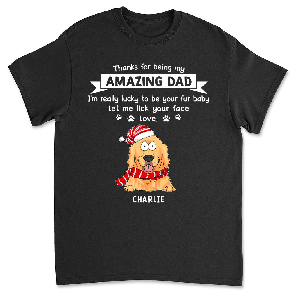 Lucky Fur Baby - Personalized Custom Unisex 5.3 oz T-shirt for Pet Lovers