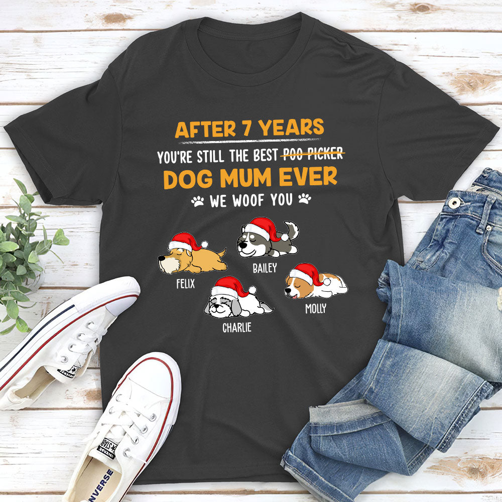 Well Trained Poo Picker - Personalized Custom Unisex 5.3 oz T-shirt for Pet Lovers