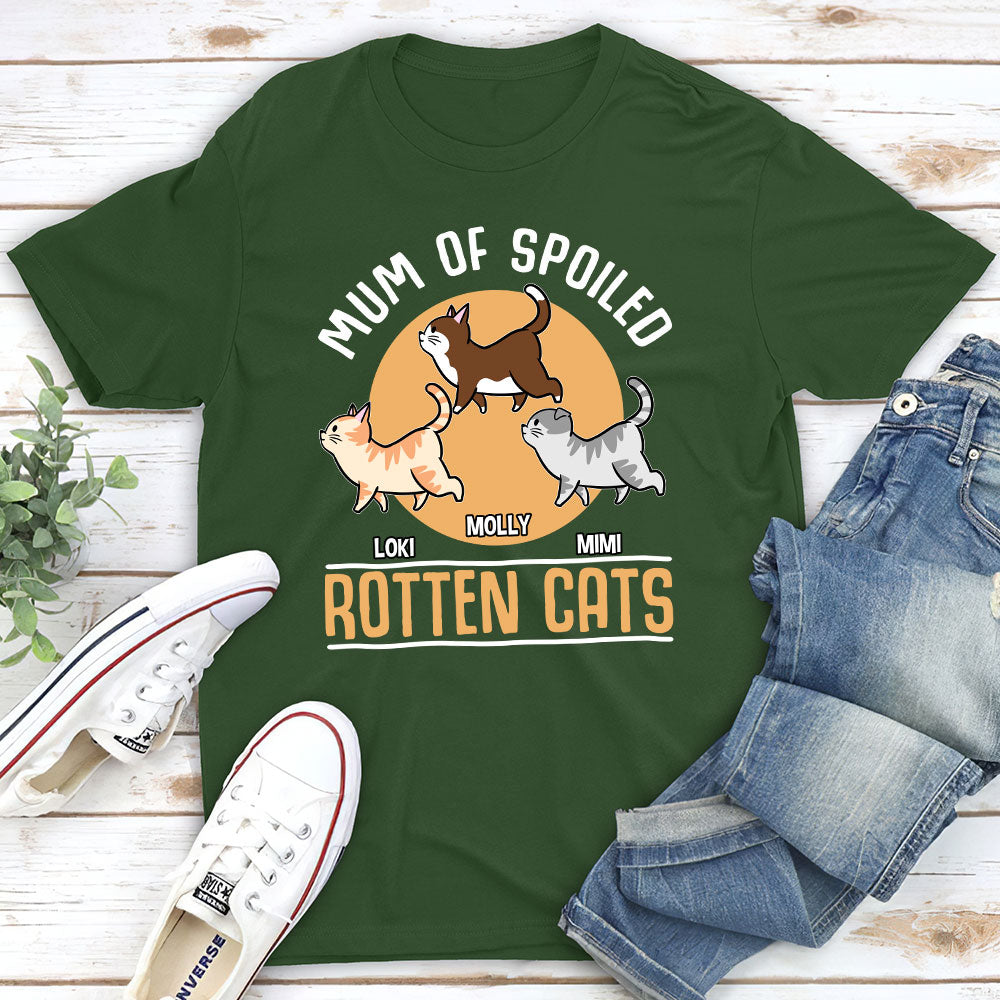 Spoiled Cats - Customizable Unisex 5.3 oz Personalized T-shirt for Pet Lovers