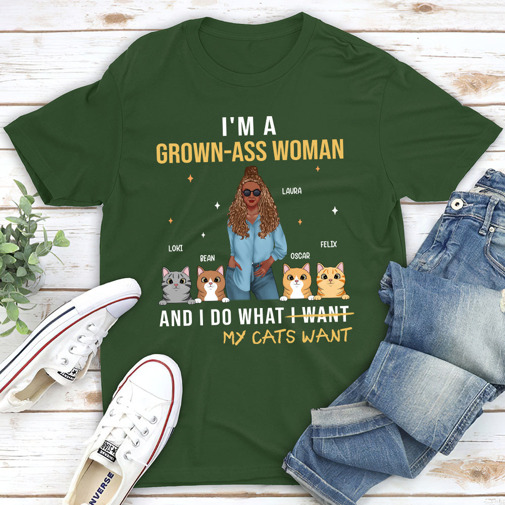 Unique Personalized Custom Unisex 'Do What My Cats Want' T-shirt