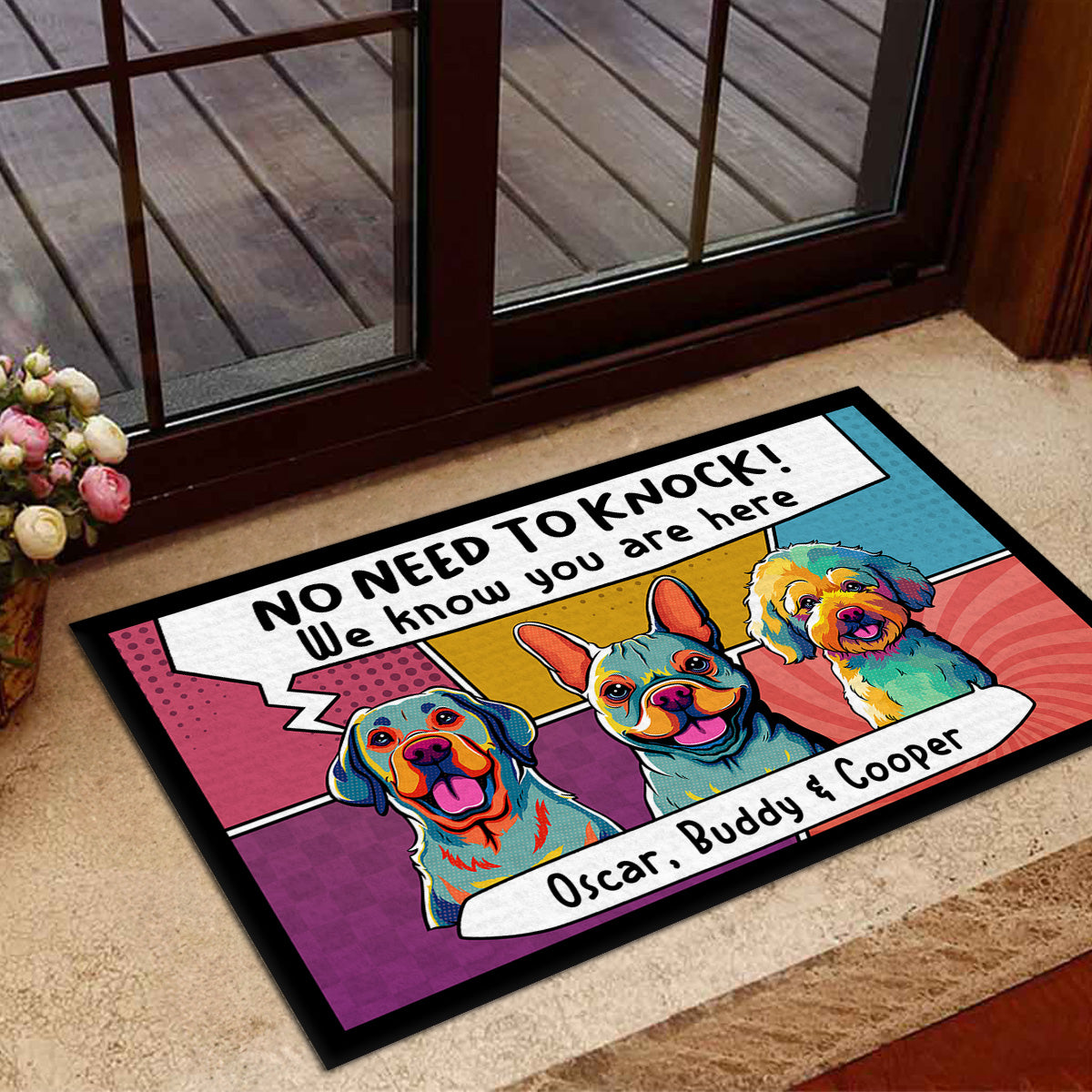 Personalized Custom Doormat - I Know You Are Here for Pet Lovers