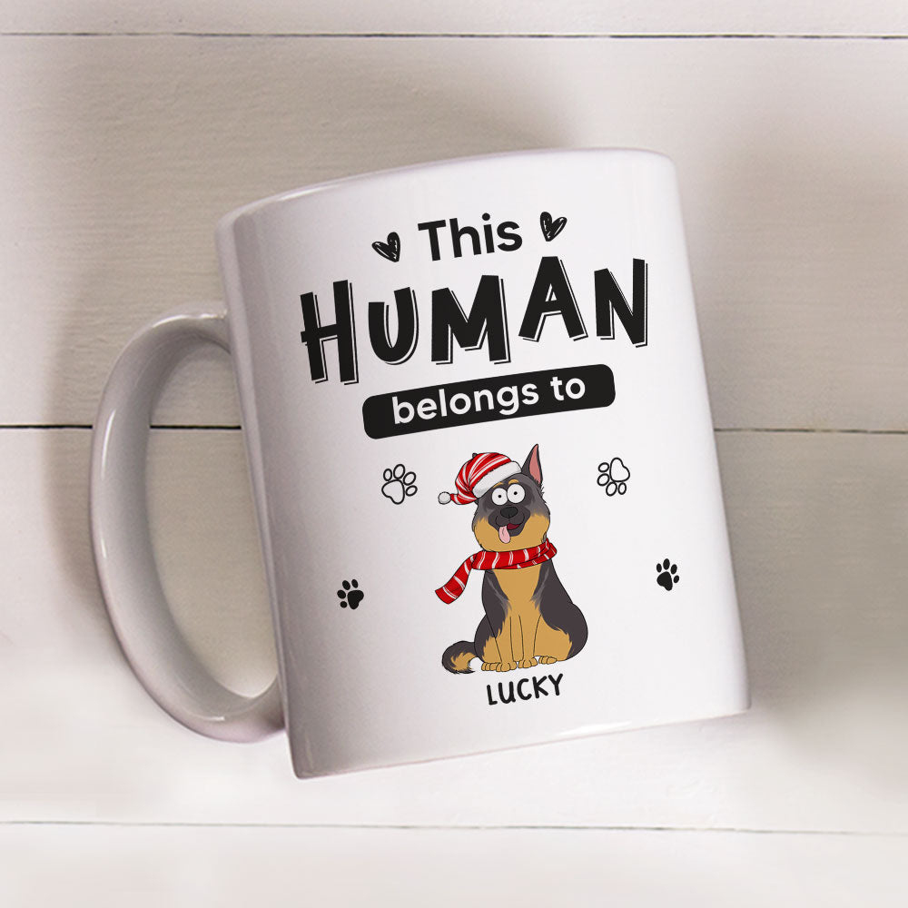 Belongs To Pets Christmas - Exclusive Personalized Custom Coffee Mug for Pet Lovers