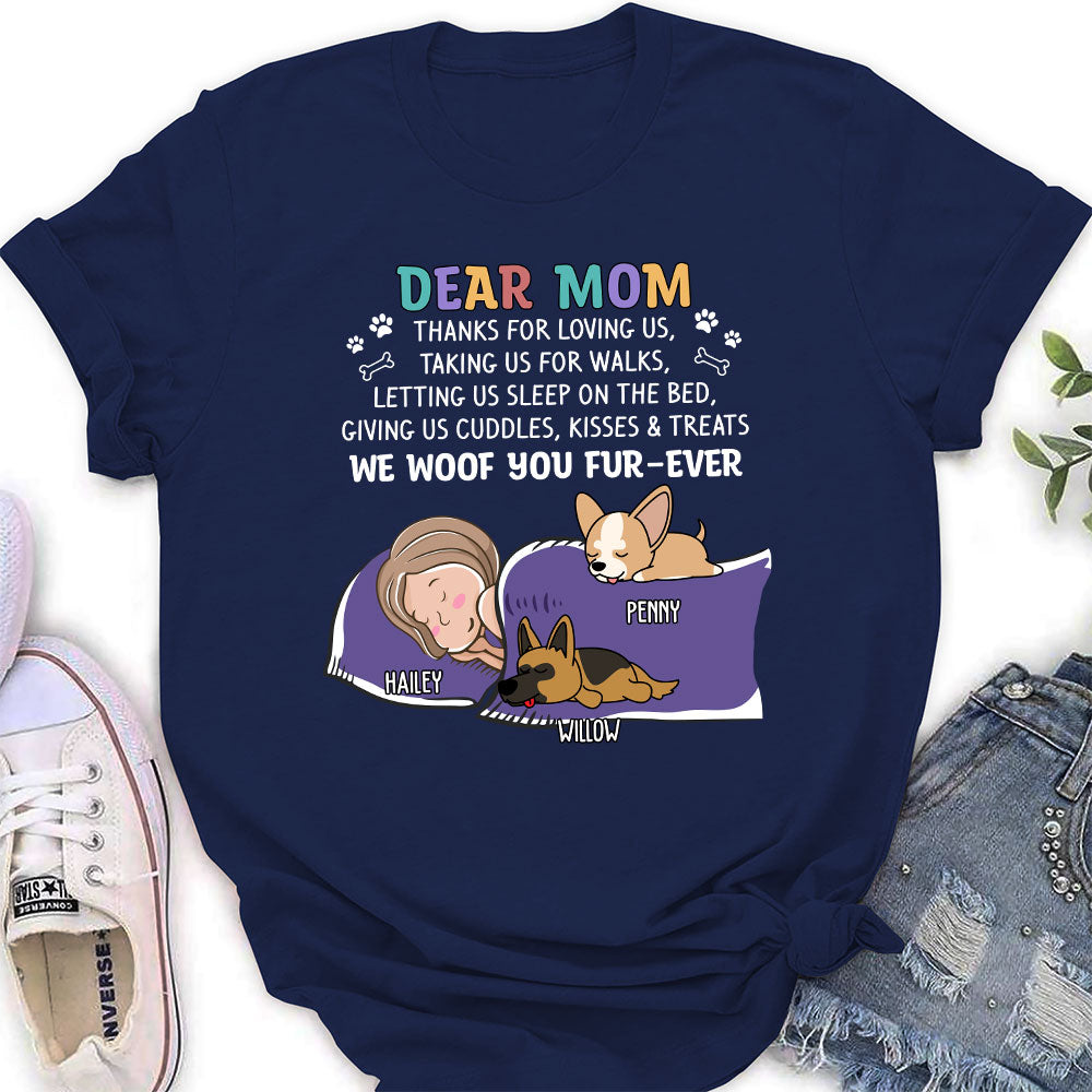Personalized Custom Women's 'Dogs Thanks For 2' T-shirt - Ideal Gift for Pet Lovers