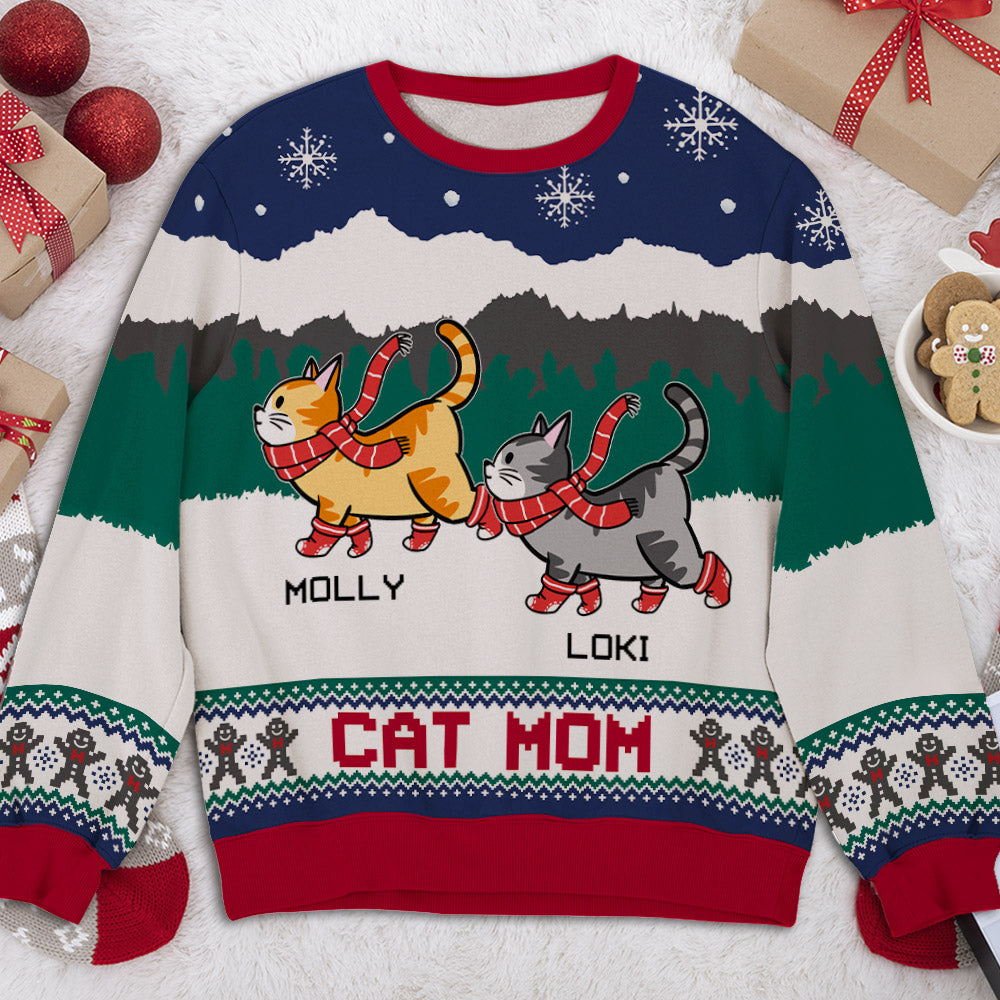 Enchanting Walking In Forest - Personalized Custom All-Over-Print Unisex Sweatshirt for Pet Lovers