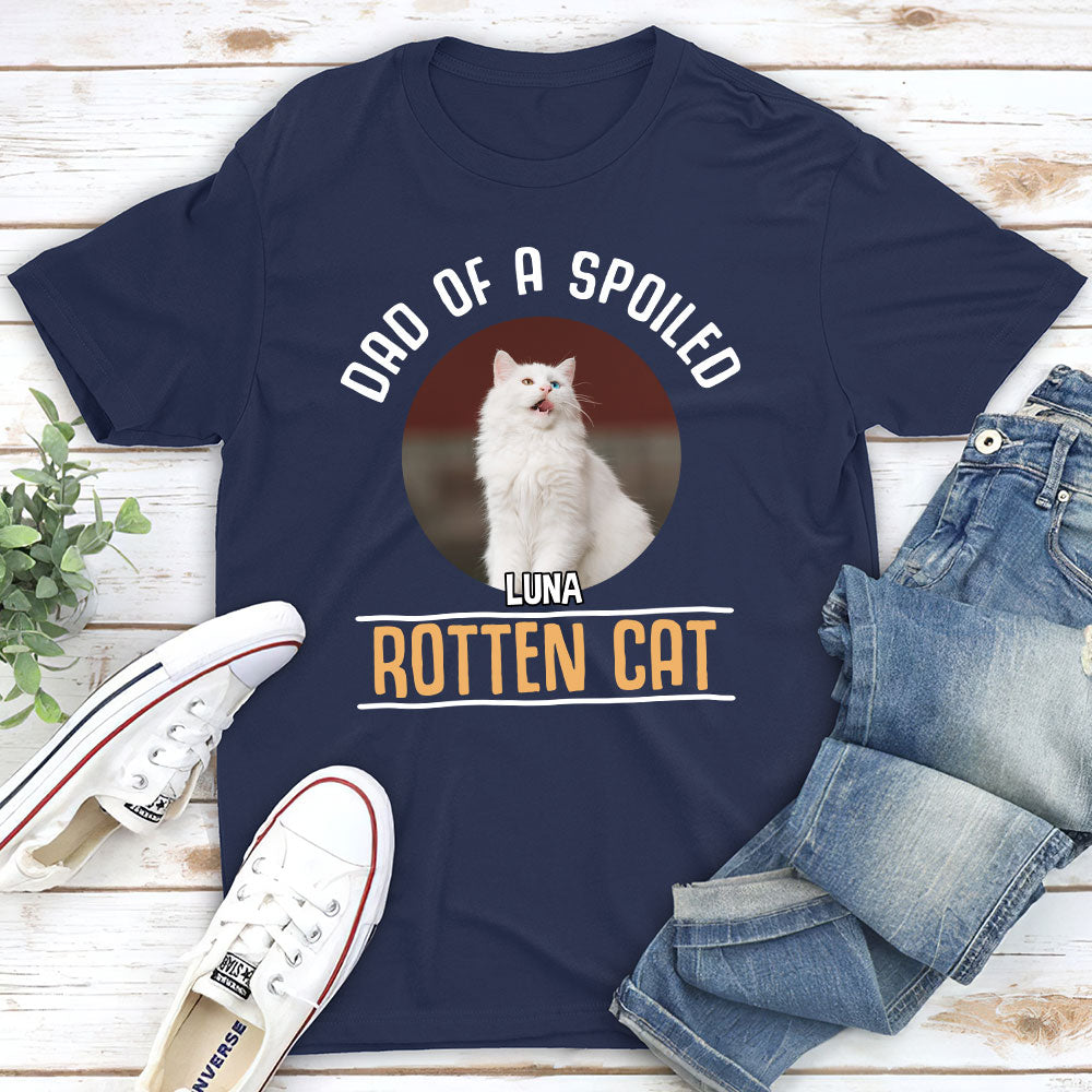 Spoiled Cats - Customizable Unisex 5.3 oz Personalized T-shirt for Pet Lovers