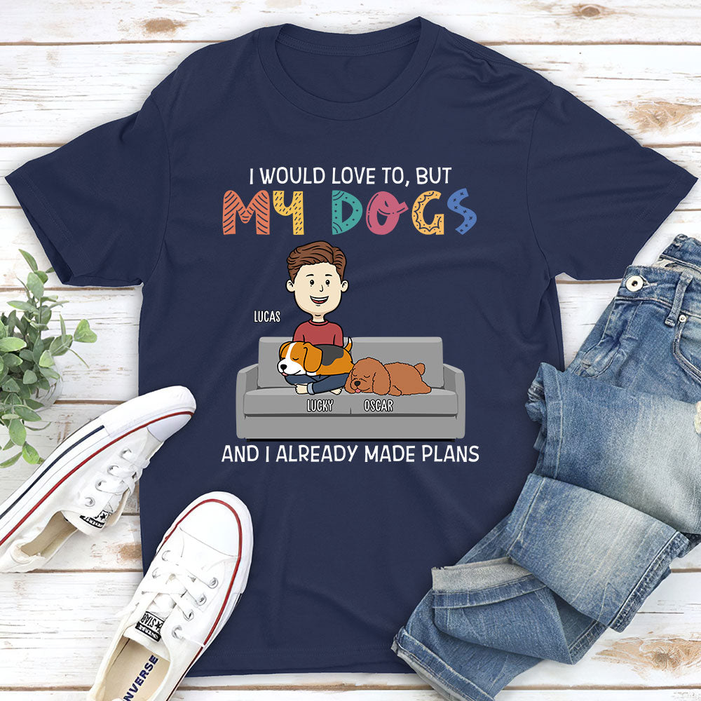 I Would Love To - Personalized Custom Unisex 5.3 oz T-shirt for Pet Lovers