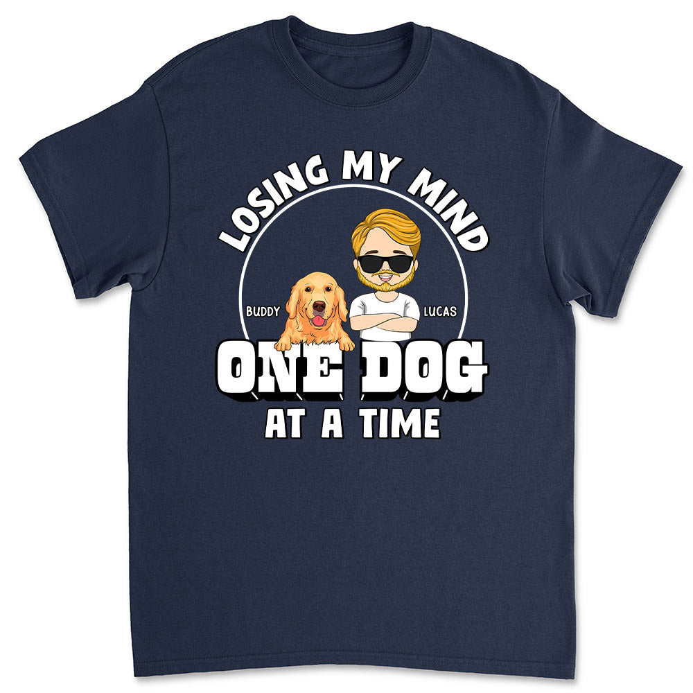 Losing My Mind - Personalized Custom Unisex 5.3 oz T-shirt for Pet Lovers