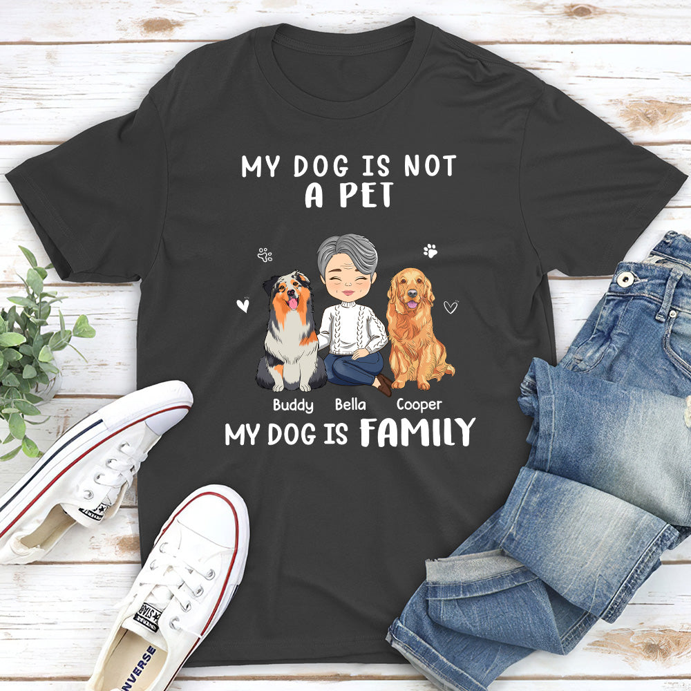 Not A Pet - Personalized Custom Unisex 5.3 oz T-shirt for Pet Lovers