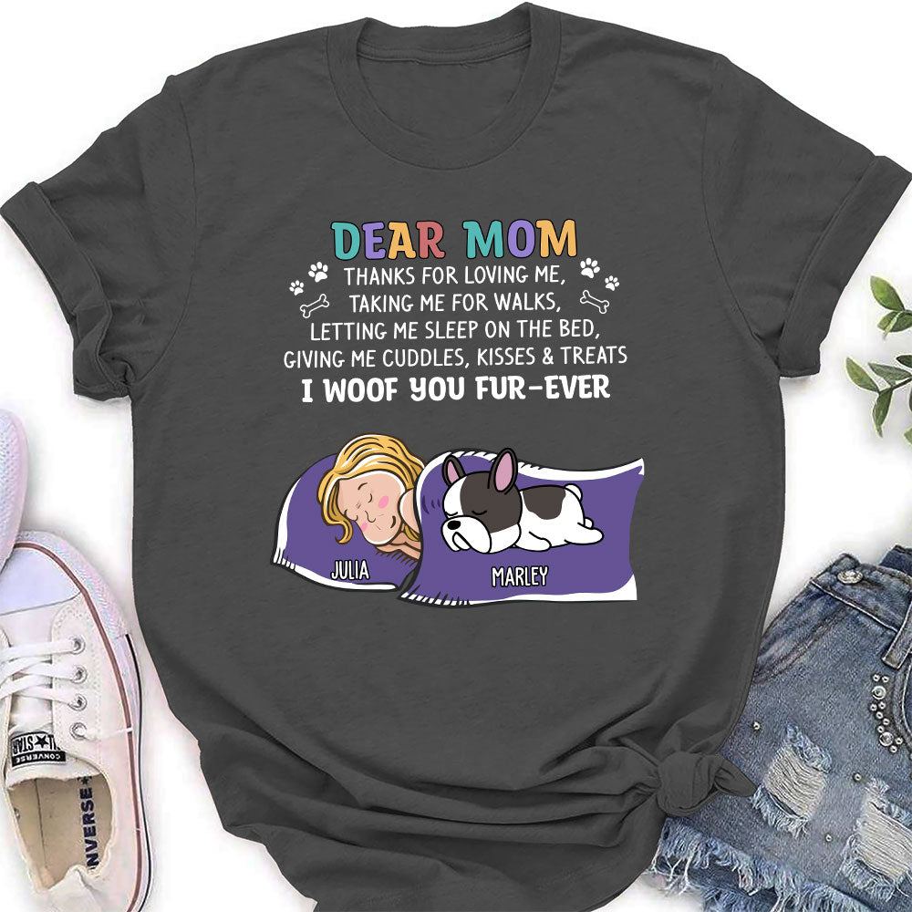 Personalized Custom Women's 'Dogs Thanks For 2' T-shirt - Ideal Gift for Pet Lovers