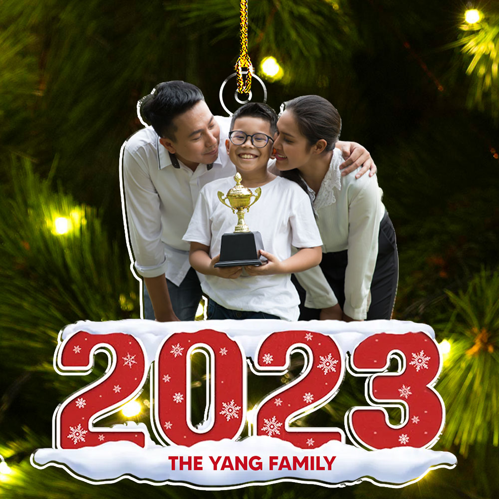 2023 Custom Photo Hobby - Personalized Custom Acrylic Christmas Ornament for Family, Friends & Co-workers