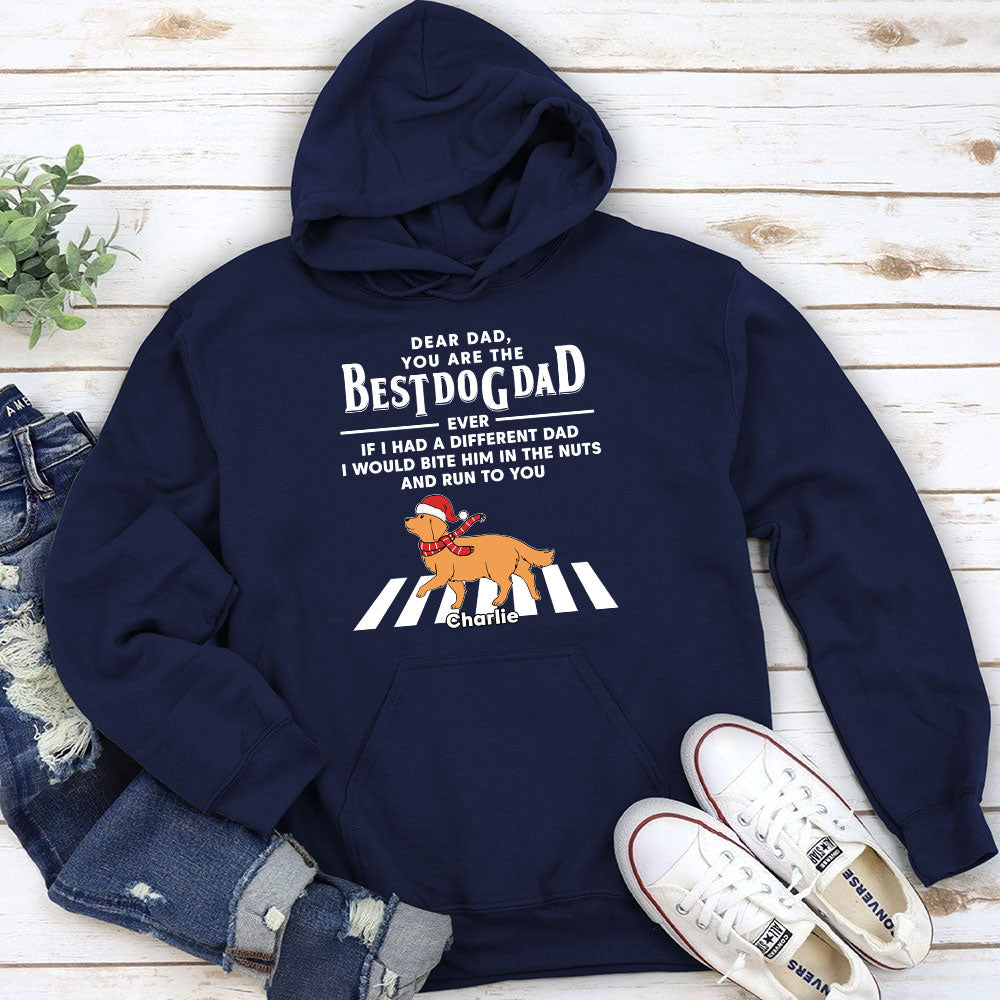 Run To You Christmas - Personalized Custom Unisex 8.0 oz Christmas-themed Hoodie for Pet Lovers