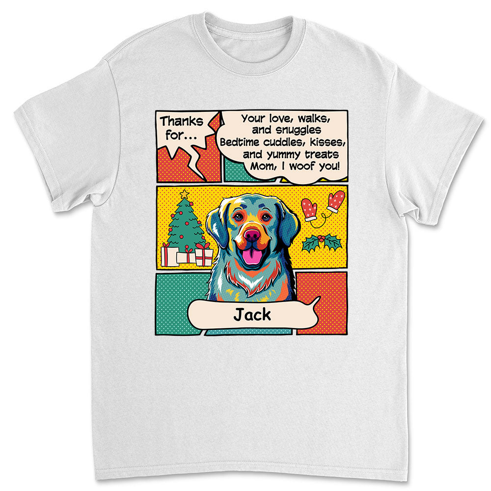 Thanks For Yummy Treats - Personalized Custom Unisex 5.3 oz T-shirt for Pet Lovers