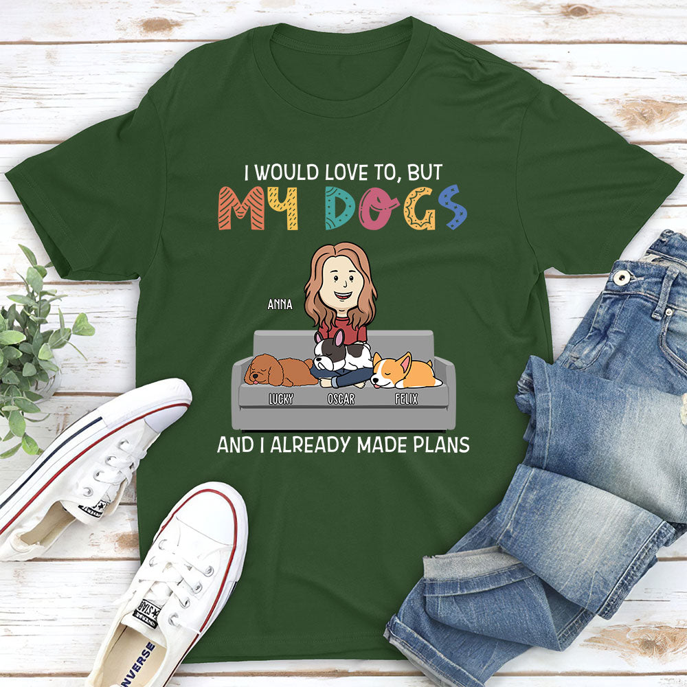 I Would Love To - Personalized Custom Unisex 5.3 oz T-shirt for Pet Lovers