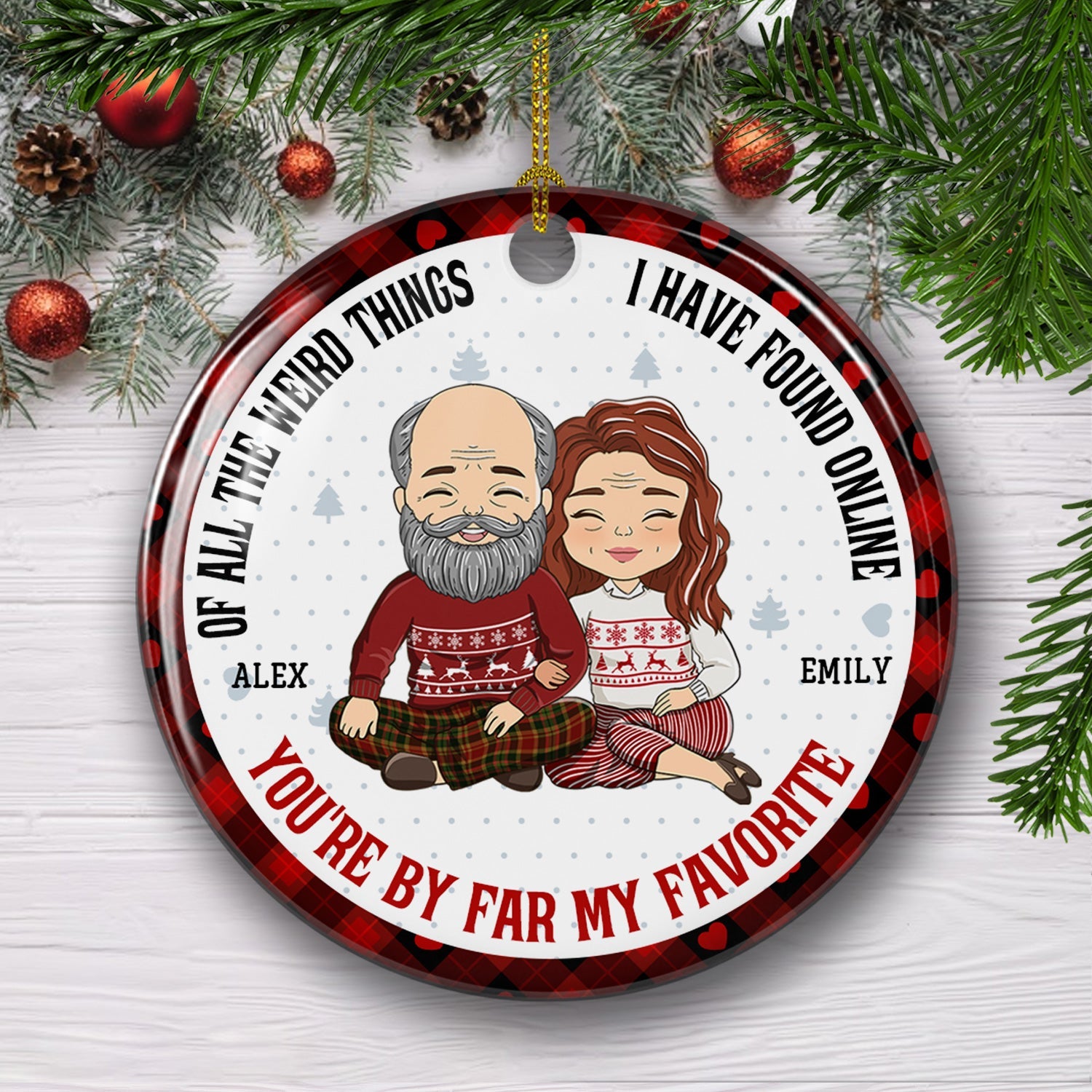 Top - Rated Personalized Custom Circle Ceramic Christmas Ornament: A Heart - warming Keepsake