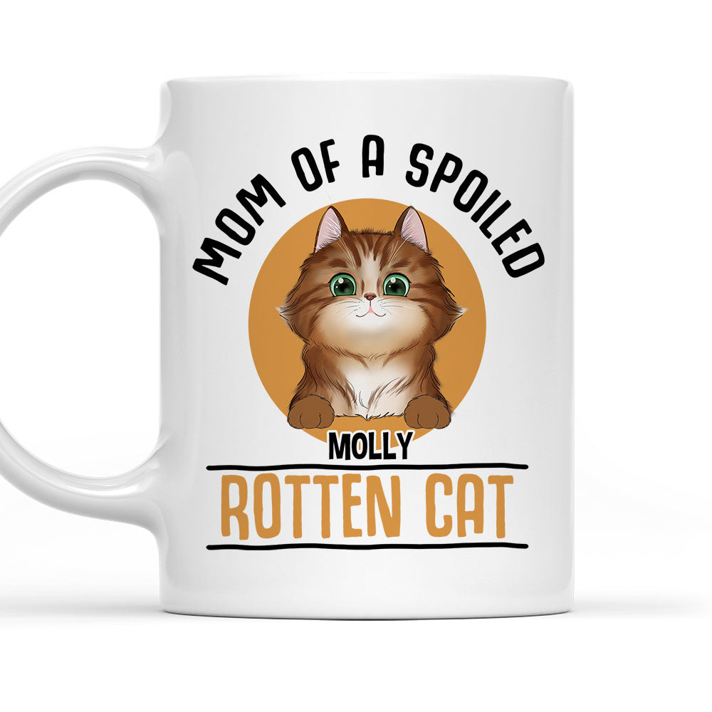 Spoiled Rotten Cat - Exquisitely Personalized Custom Coffee Mug for Pet Lovers