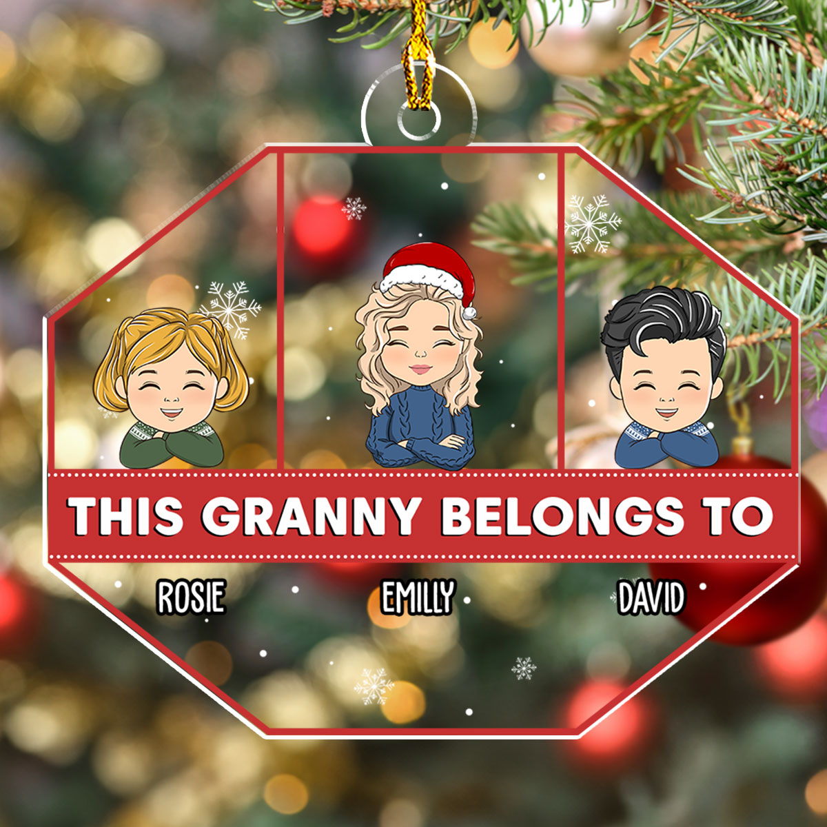 Nana - Exquisite Personalized Custom Acrylic Christmas Ornament