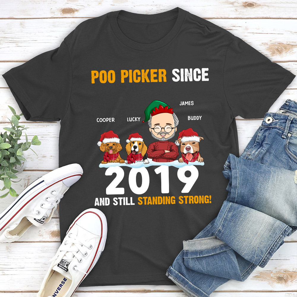 Personalized Custom Unisex 5.3 oz Poo Picker T-shirt - Ideal Gift for Pet Lovers