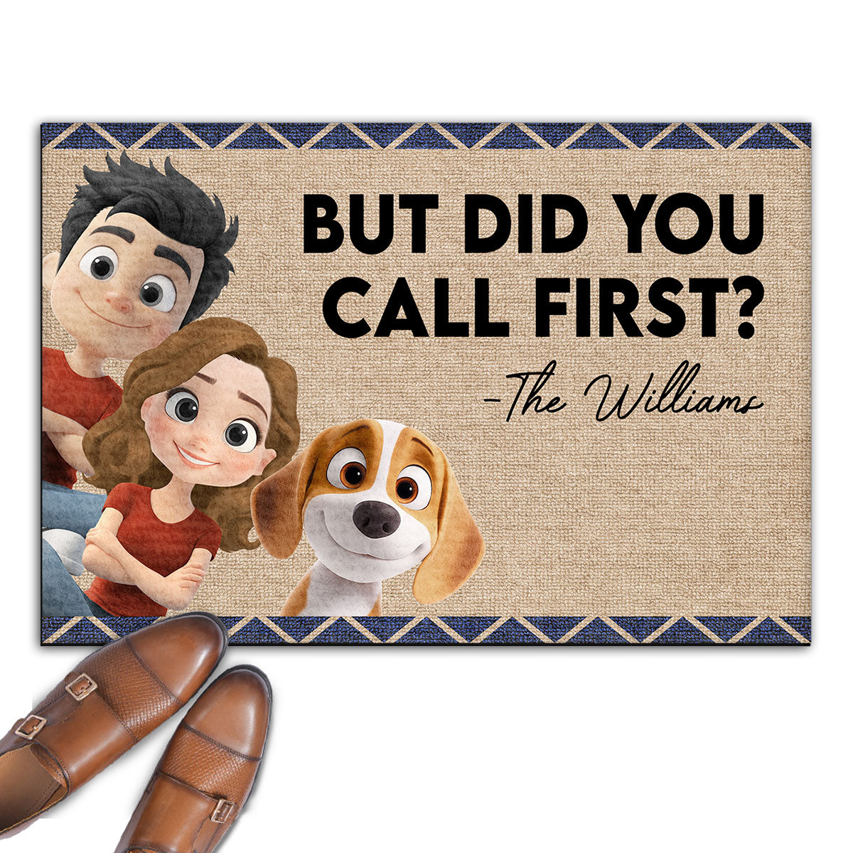 But Did You - Personalized Custom Pet Picture Doormat with Multiple Sizes and Options
