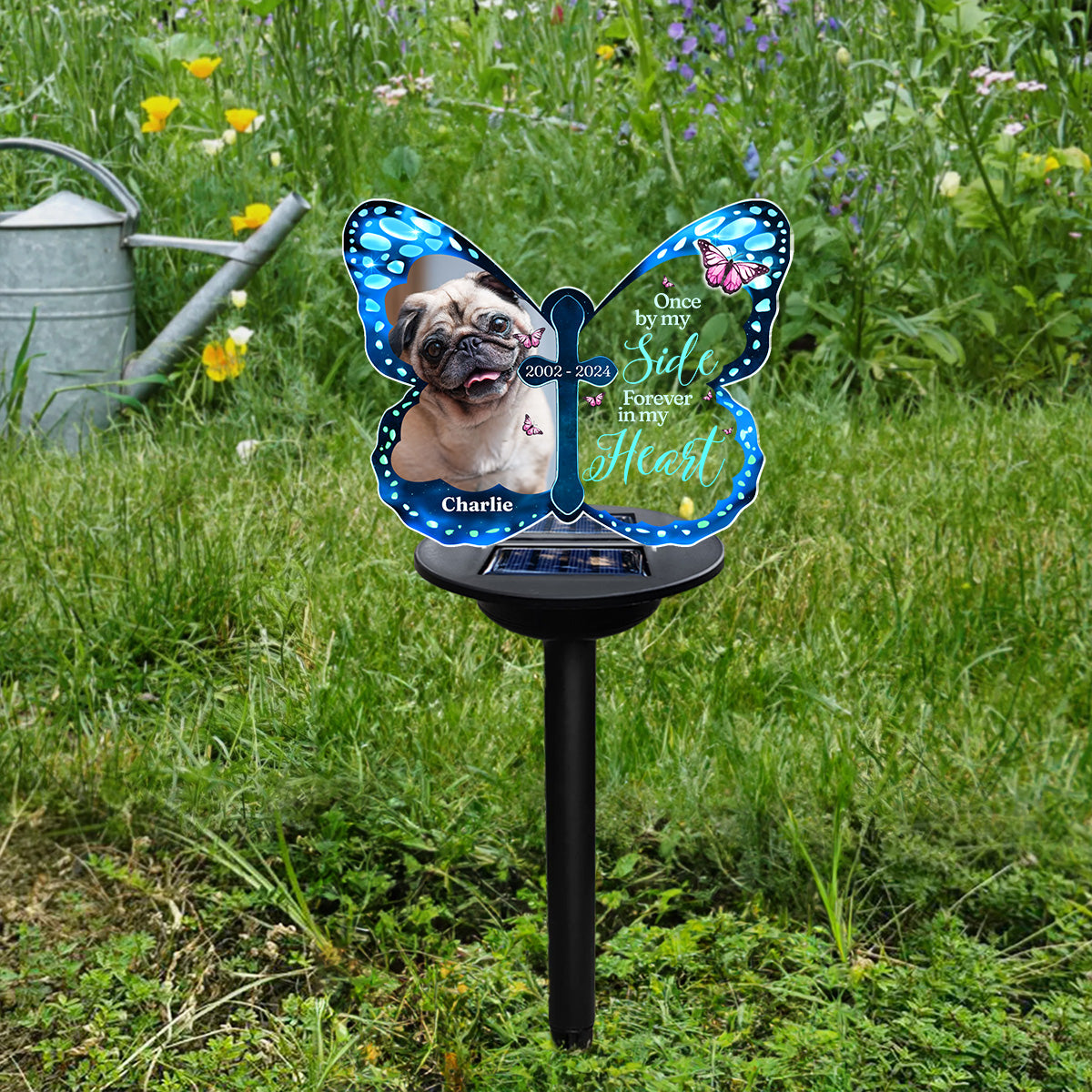 My Hardest Goodbye - Personalized Custom Acrylic Solar Light with Multiple Color Illumination