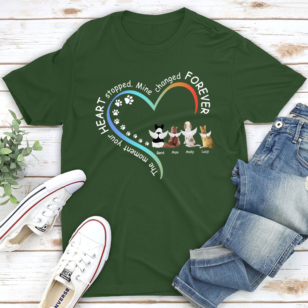 Forever Changed - Personalized Custom Unisex 5.3 oz T-shirt for Pet Lovers