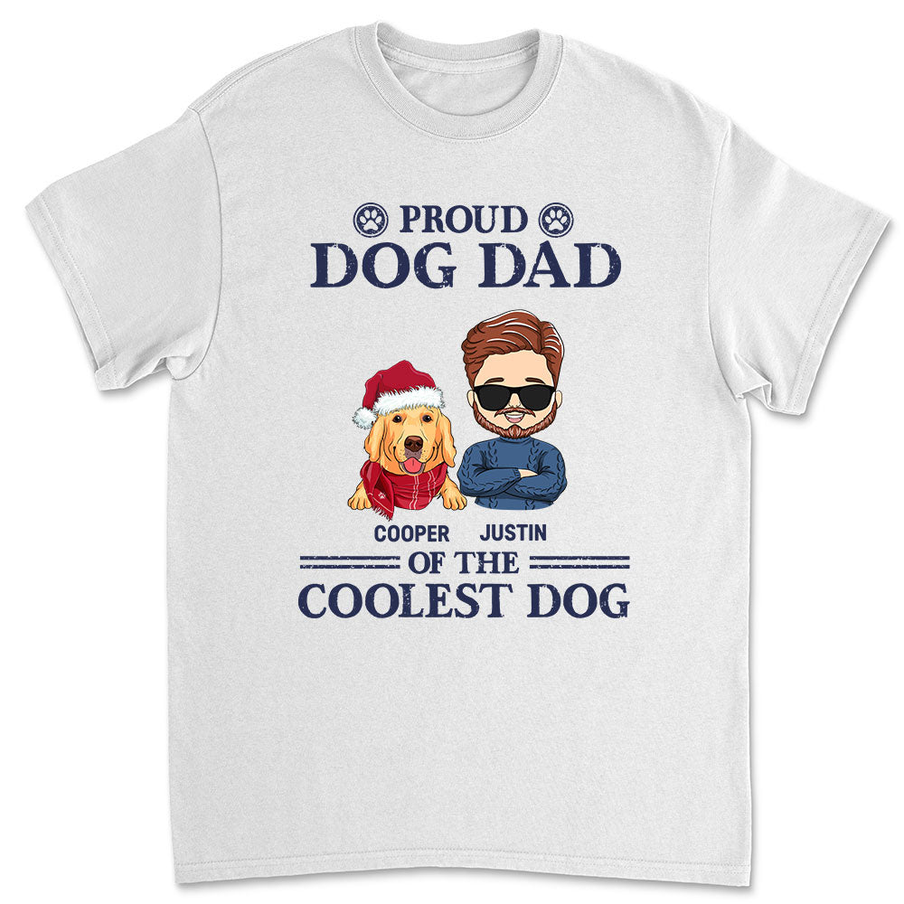 Proud Dad Mom - Personalized Custom Unisex 5.3 oz T-shirt for Pet Lovers