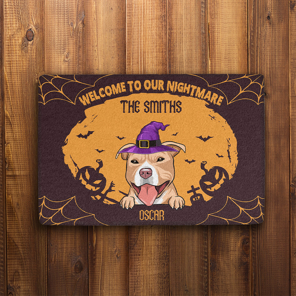 Our Nightmare - Personalized Custom Dog Picture Doormat for Pet Lovers