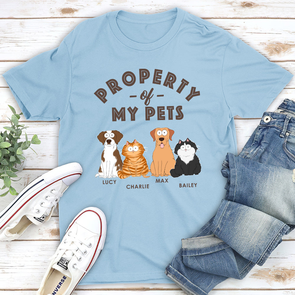 Property Pets - Personalized Custom Unisex 5.3 oz T-shirt for Pet Lovers