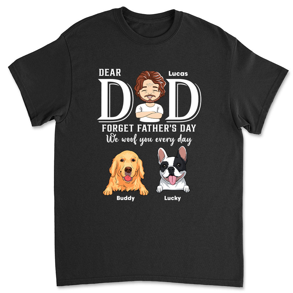 Forget Father Day - Personalized Custom Premium Men's 4.2 oz T-shirt for Pet Lovers