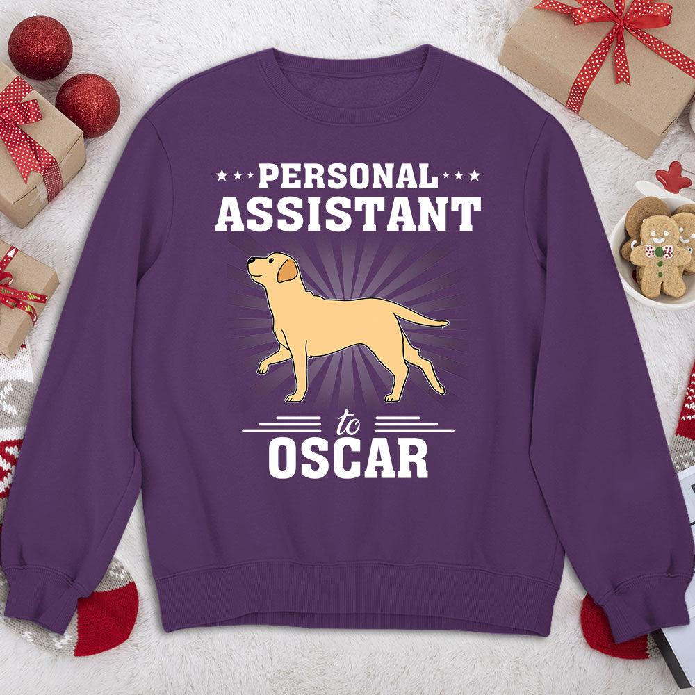 Dog Assistant - Personalized Custom Unisex 8.0 oz Sweatshirt for Pet Lovers