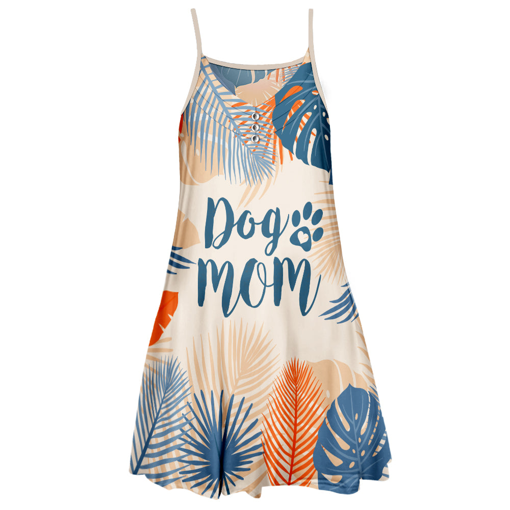 Stylish Dog Mom Adjustable Strap Dress - Perfect Gift for Pet Lovers