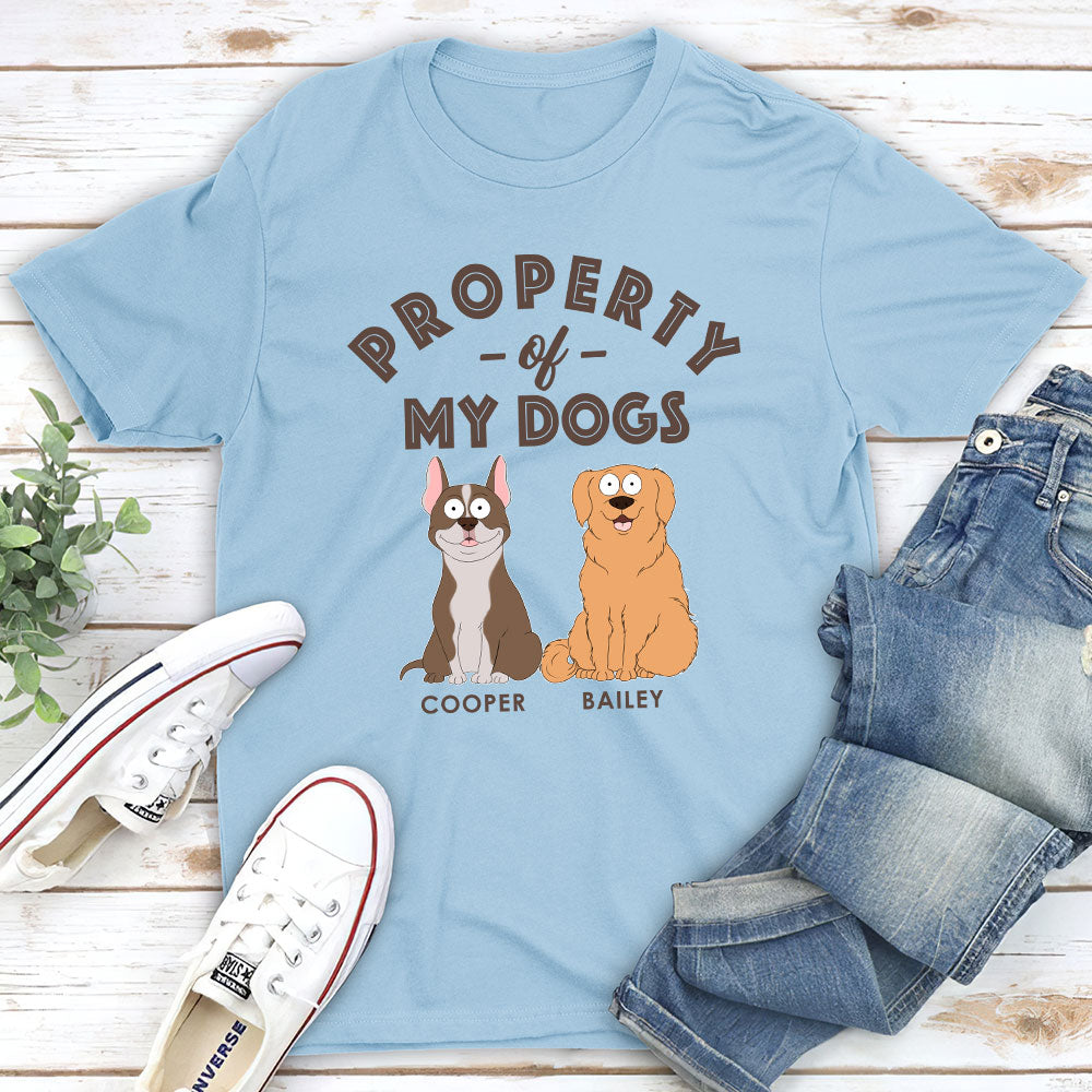 My Dog Property - Personalized Custom Unisex 5.3 oz T-shirt for Pet Lovers