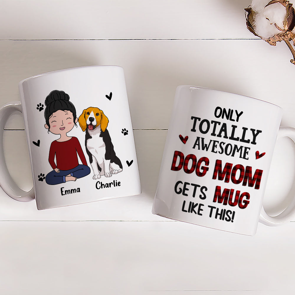 Amazing Personalized Custom Coffee Mug for Awesome Dog Moms