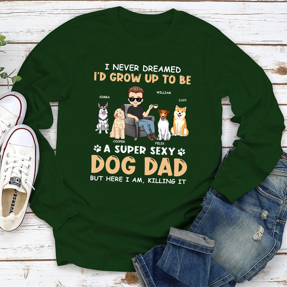 Sexy Dad Mom 2 - Personalized Custom Long Sleeve T-shirt for Pet Lovers
