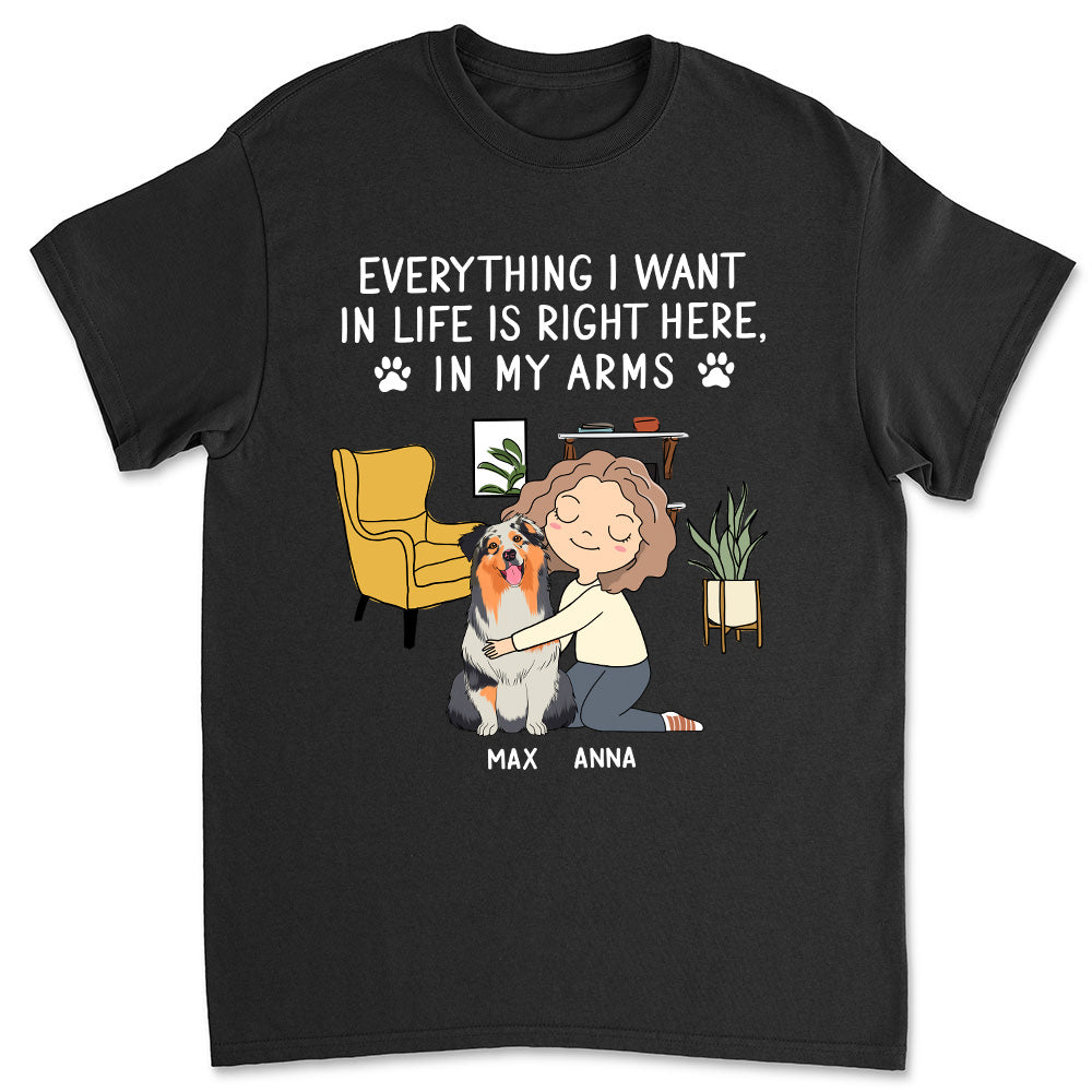 I Want - Personalized Custom Unisex 5.3 oz T-shirt for Pet Lovers