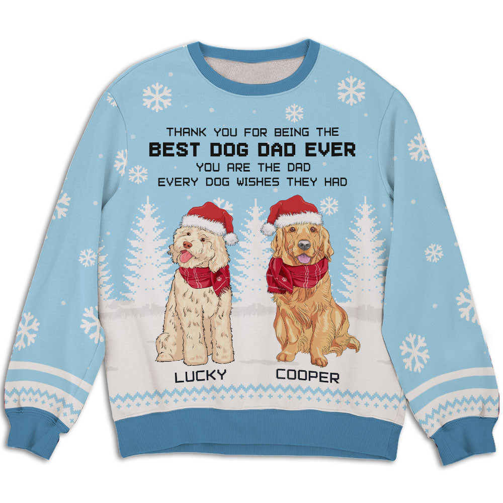 Every Dog Wishes - Personalized Custom All-Over-Print Unisex Polyester Blend 8.8 oz Sweatshirt for Dog Lovers