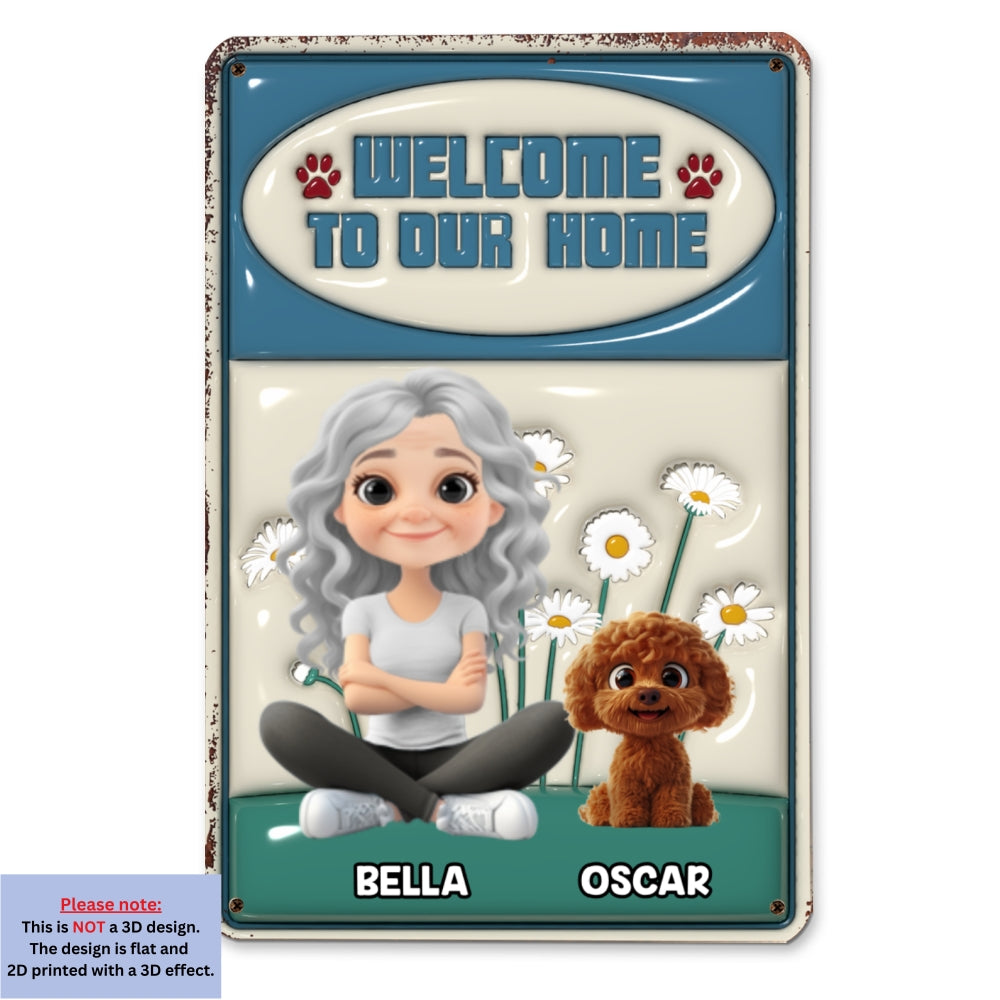 Exclusive Personalized Custom 3D Inflated Effect Metal Sign for Your Home or Office