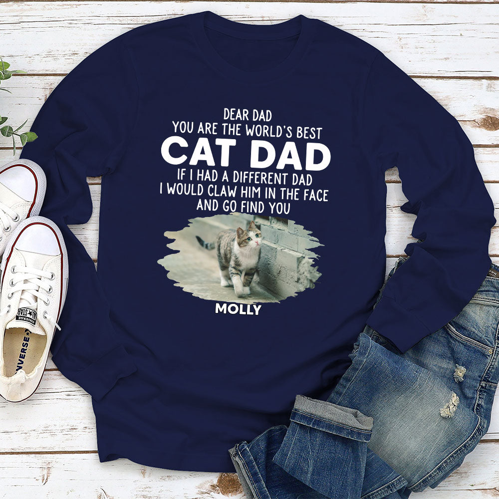 Exclusive We Would Claw Personalized Custom Long Sleeve T-shirt for Pet Lovers