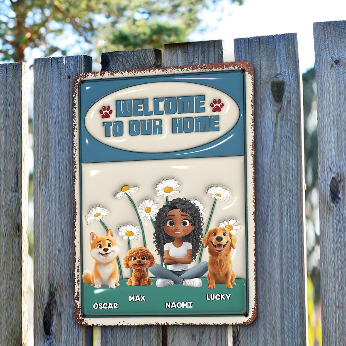 Exclusive Personalized Custom 3D Inflated Effect Metal Sign for Your Home or Office
