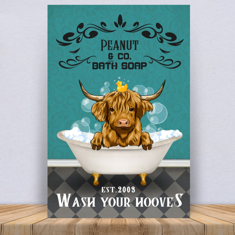 Moo Bath Soap Co. - Exquisite Personalized Custom Canvas for Pet Lovers