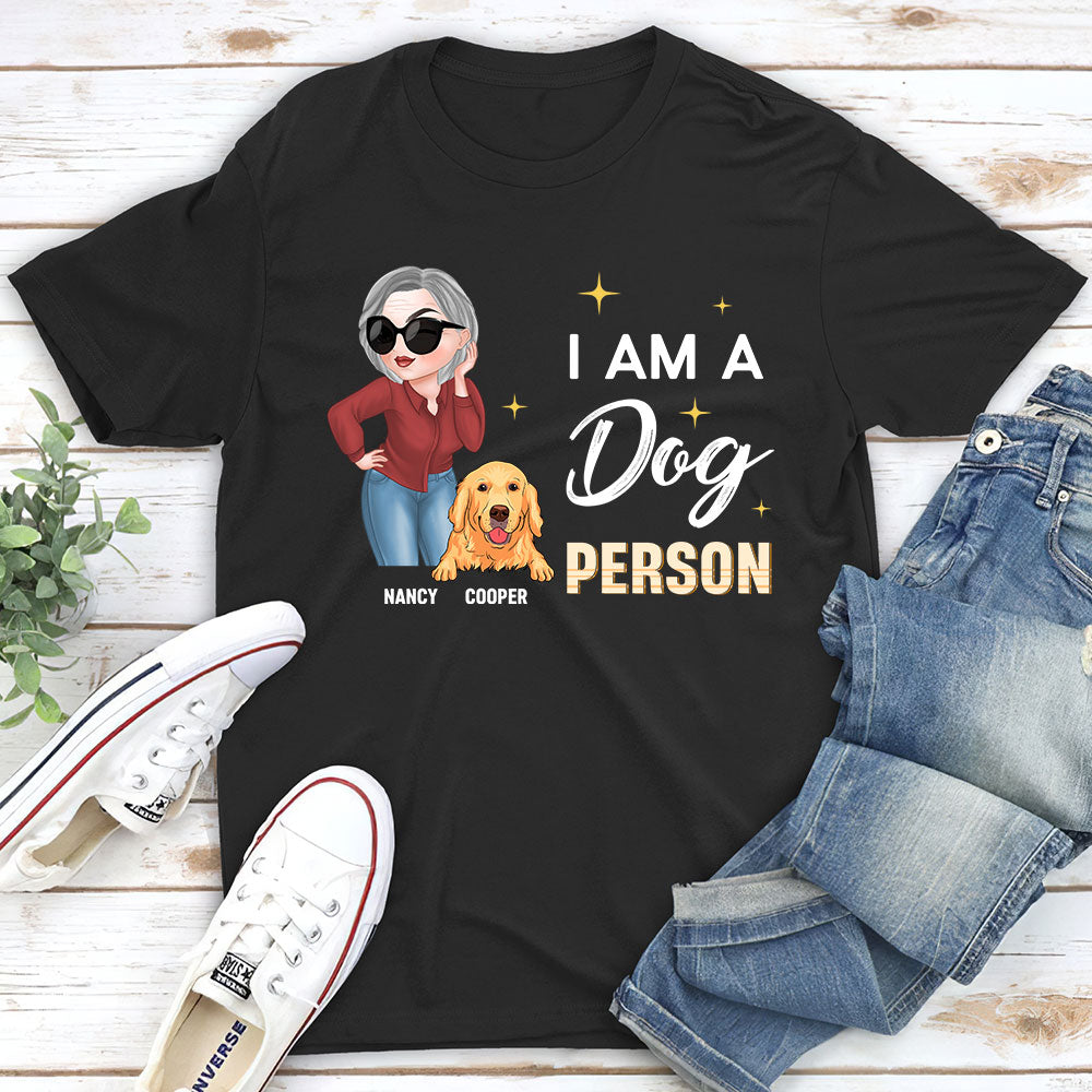 A Dog Person - Personalized Custom Unisex 5.3 oz T-shirt for Pet Lovers