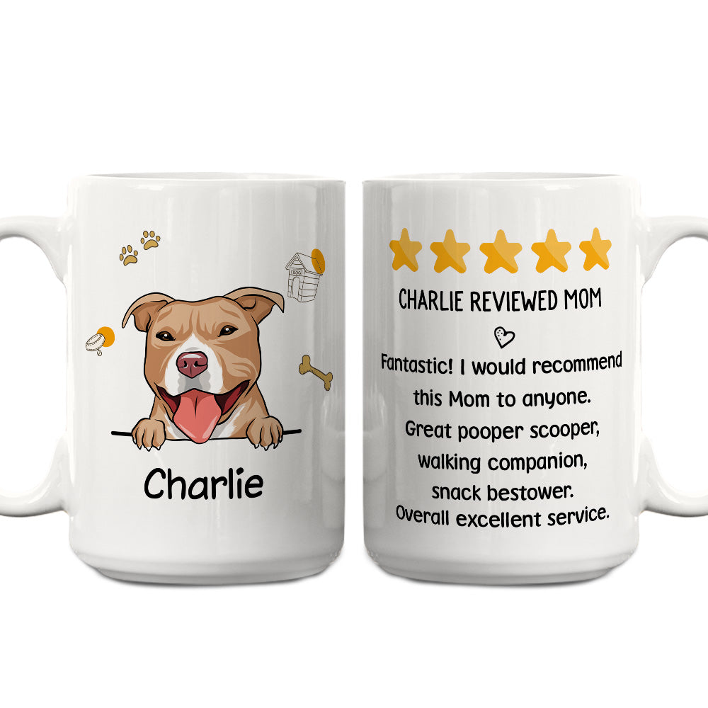 Dog - Reviewed Personalized Custom Mom Coffee Mug for Pet Lovers