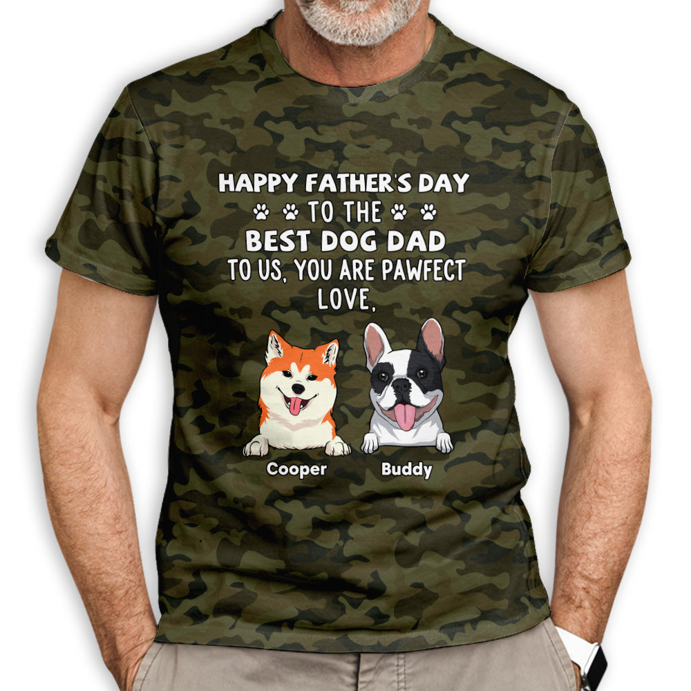 Best Dog Dad - Personalized Custom All-over-print Comfortable T-shirt for Everyday Wear