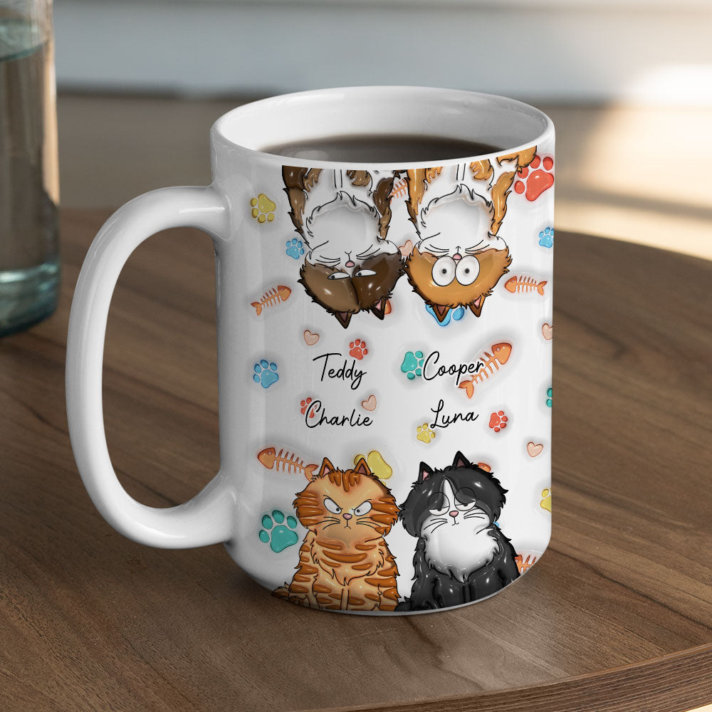 My Lovely Cat Babies - Unique Personalized Custom 3D Inflated Effect Ceramic Mug (11oz & 15oz)