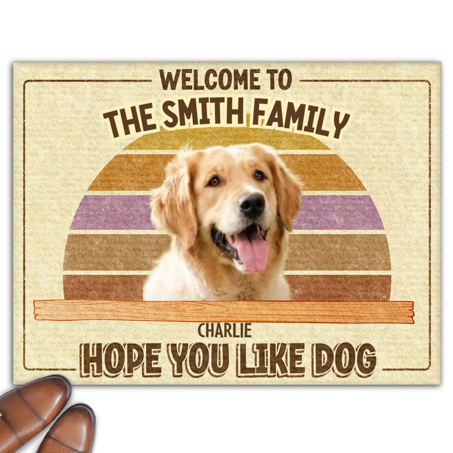 Welcome Home with Personalized Custom Photo Doormat for Pet Lovers