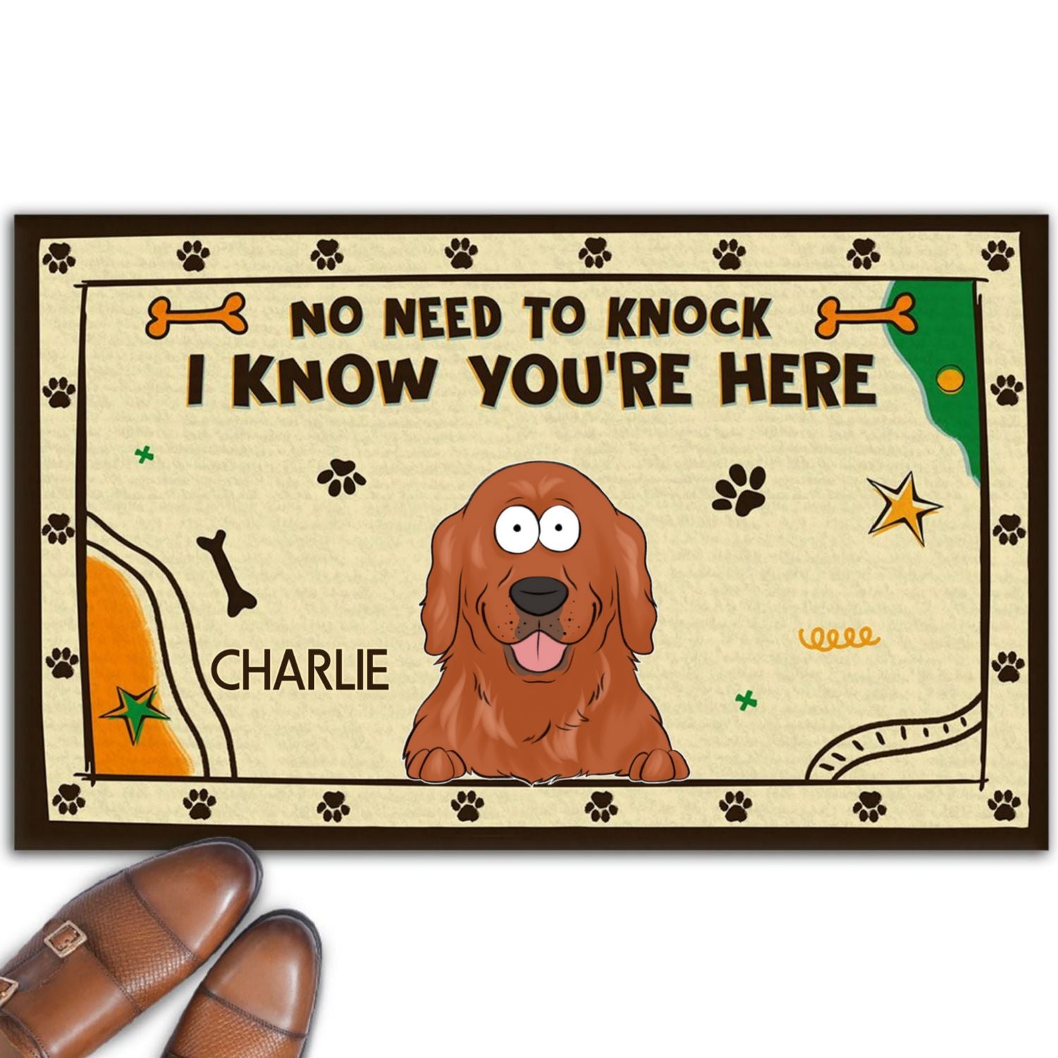 Personalized Custom Pet Lover's Doormat - We Know You Are Here, Human!
