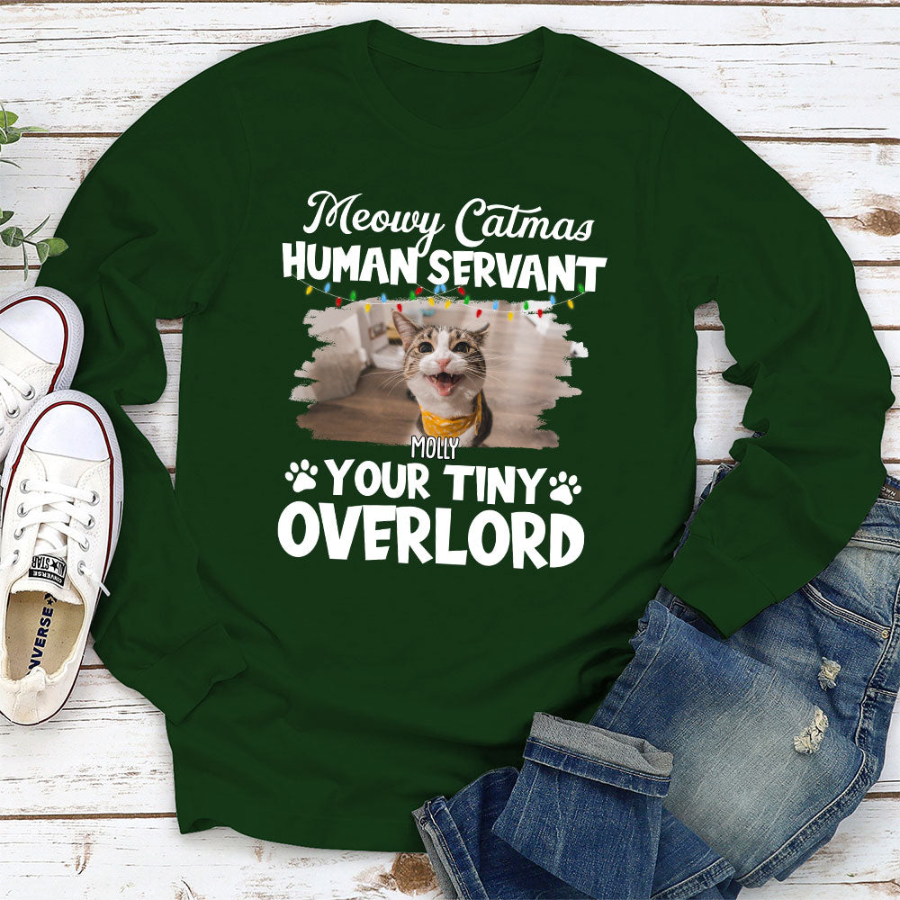 Sleeping Meowy - Personalized Custom Unisex 6.0 oz Long Sleeve T-shirt for Pet Lovers