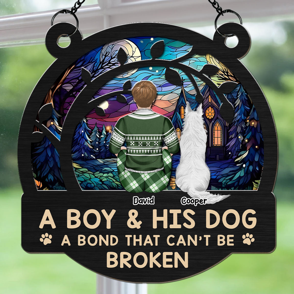 A Bond That Lasts Forever - Personalized Custom Suncatcher in 6 & 8 Inches