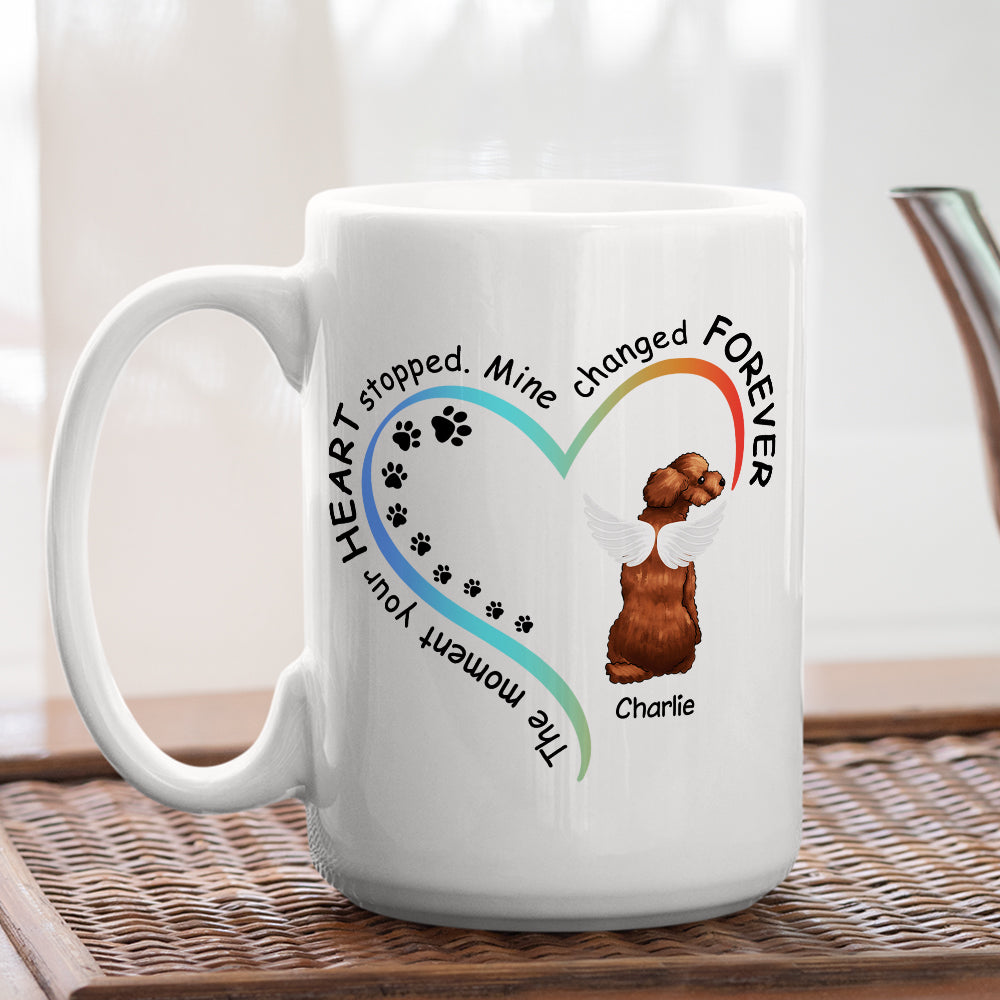 My Heart Changed Forever - Personalized Custom Ceramic Coffee Mug for Pet Lovers in 11oz and 15oz